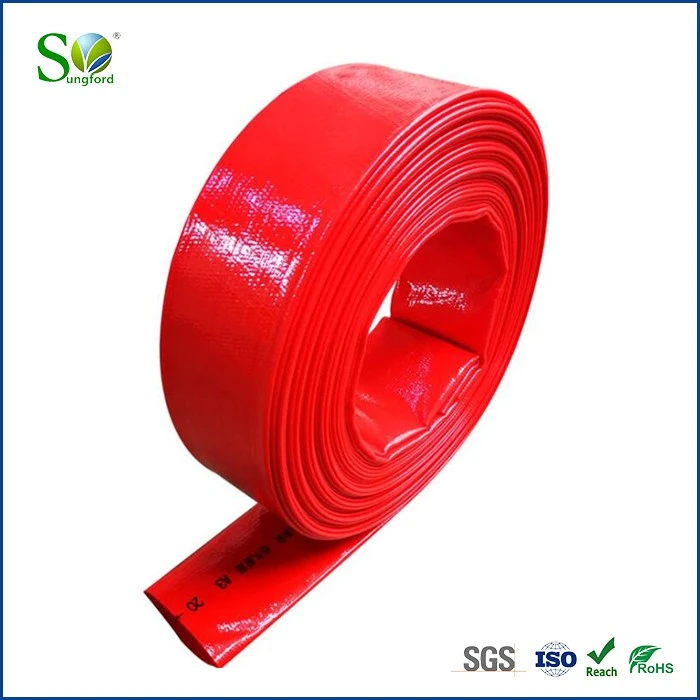 2 Red lay flat hose 2 Red lay flat hose