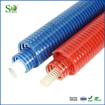 Tuyau d'aspiration en PVC renforcé en spirale